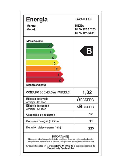 Lavavajillas Midea Frontal 12 Cubiertos MLV-12SI5203 Silver-5