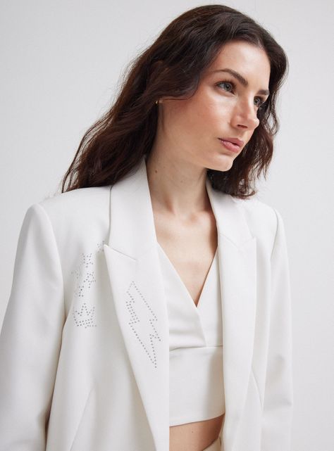 Blazer Aplicación Brillos-2