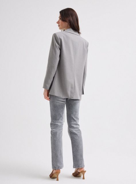 Blazer Sastrero Rayado-5