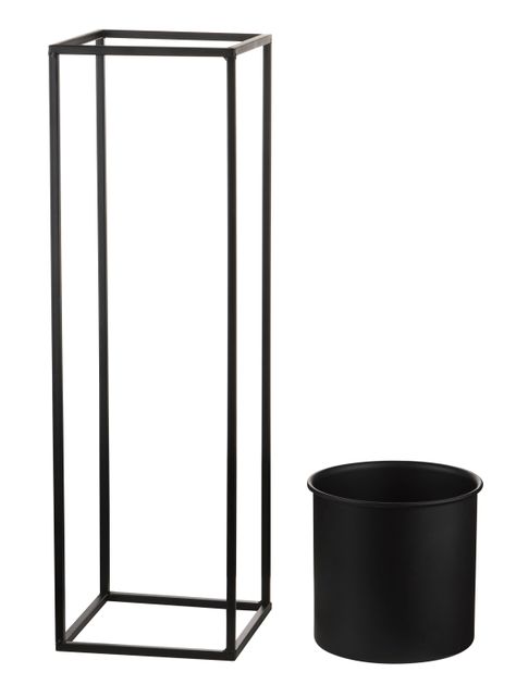 Porta Planta Negro 56.5 cm-2