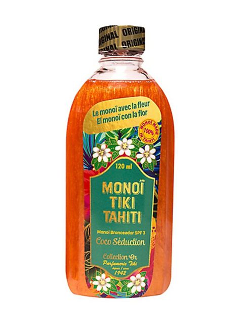 Bronceador Monoï Tiki Tahiti Coco Oro SPF3 120 ml-0