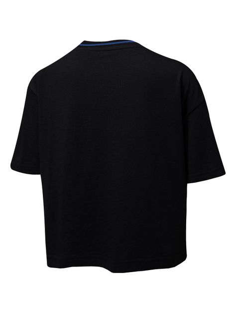 Crop Top Wordmark Front Print Crop Top Slim Fit-1