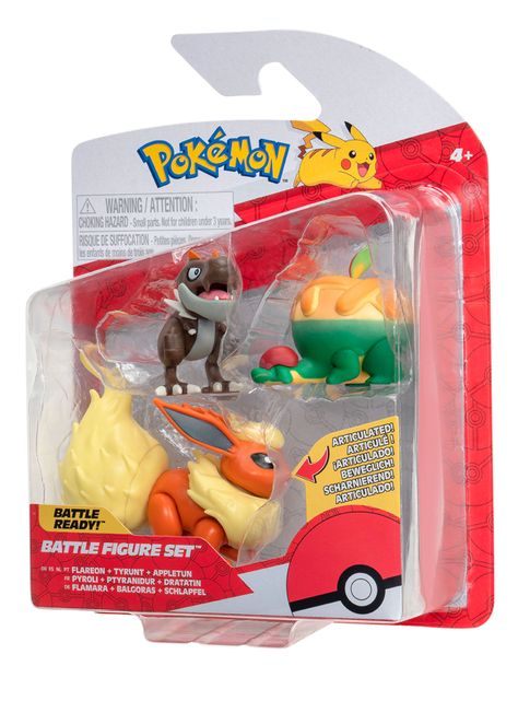 Figura de Acción Flareon + Tyrunt + Appletun-2