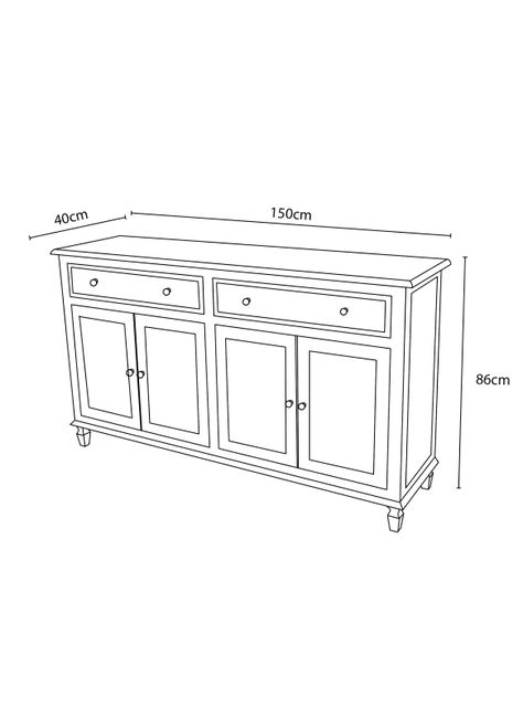 Buffet Venasque 4P 2C-2