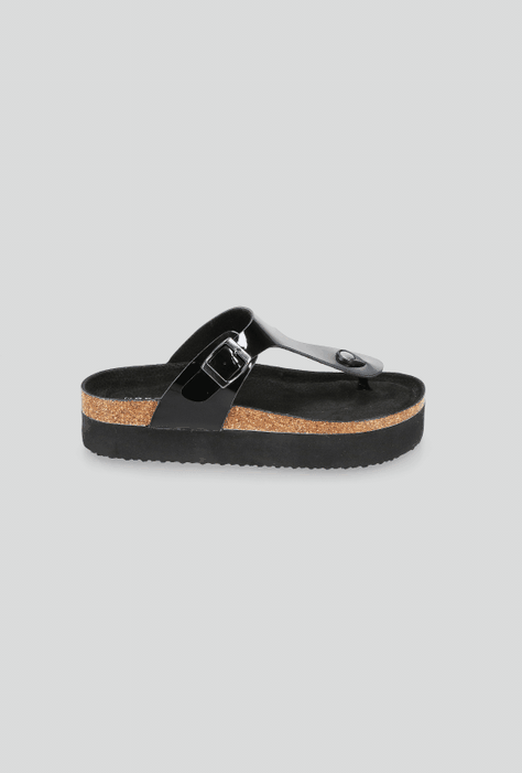 Sandalia T-Toe Plataforma Corcho y Hebilla Mujer-4