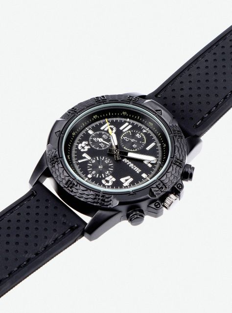 Reloj Análogo Hombre Negro-3