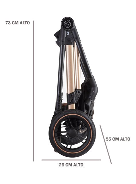 Coche Paseo City Negro Bebesit-1