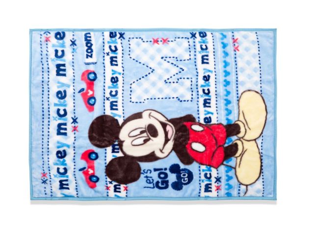 Manta de Cuna Reversible Mickey Celeste Disney-1