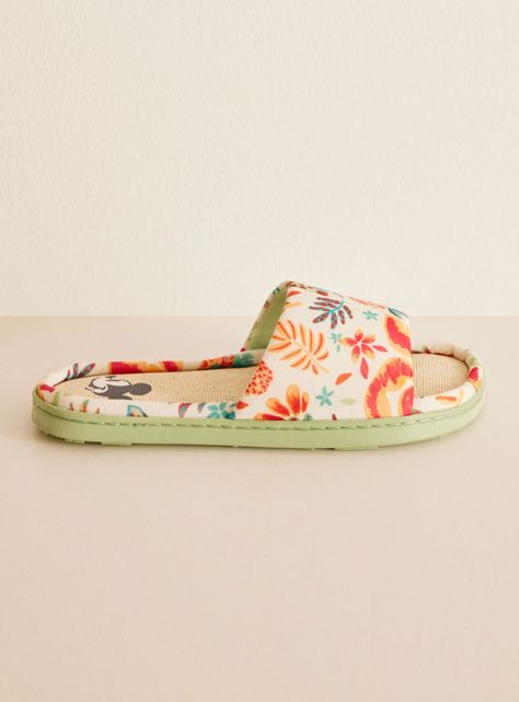 Pantuflas Estampado Tropical-0