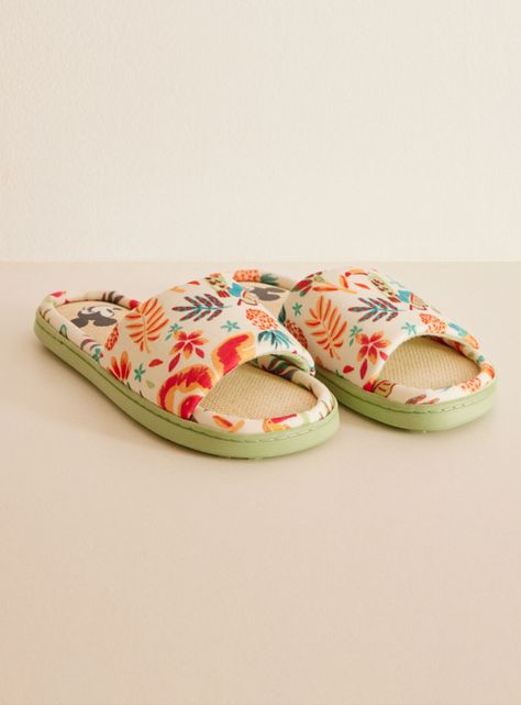 Pantuflas Estampado Tropical-1