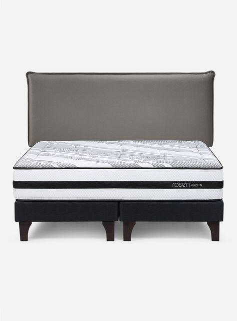 Cama Europea Driven King Respaldo Maurice Gris-1