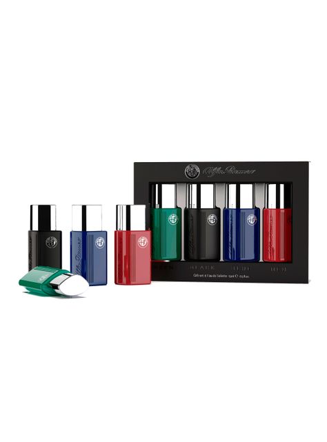 Set Perfume Alfa Romeo EDT Hombre 15 ml 4 Piezas-1