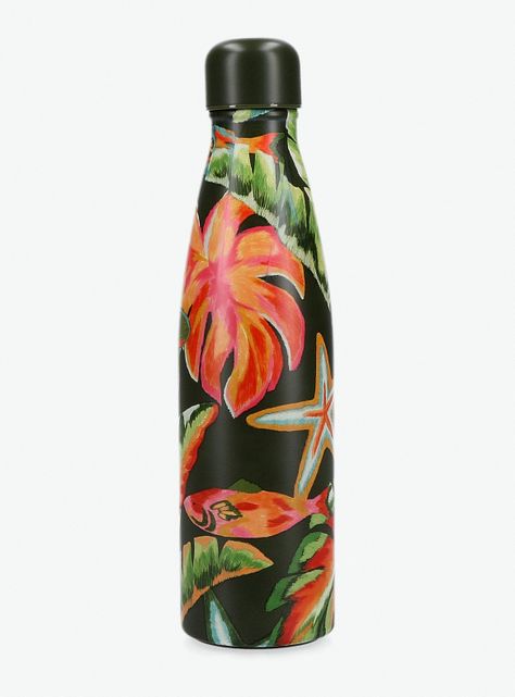 Botella con Diseño de Hojas-0