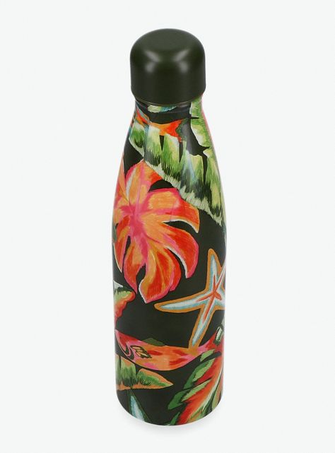 Botella con Diseño de Hojas-1