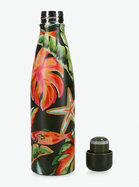 Botella con Diseño de Hojas-2