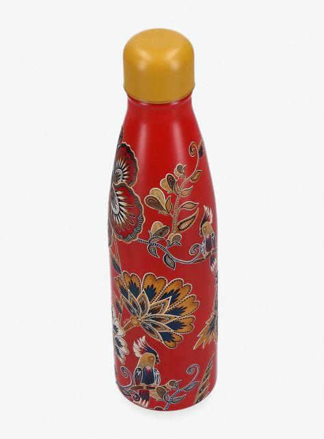 Botella con Diseño de Flores-1