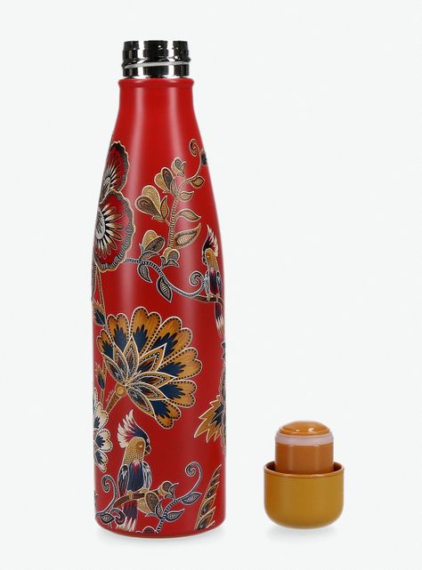 Botella con Diseño de Flores-2