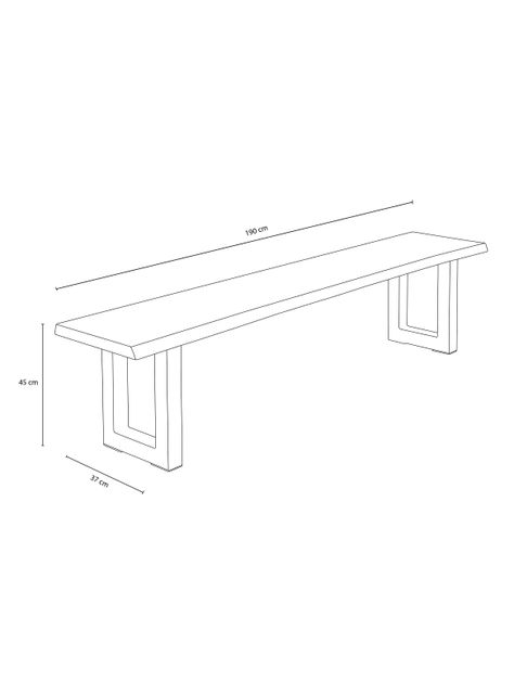 Banqueta Carlton 190 cm-2