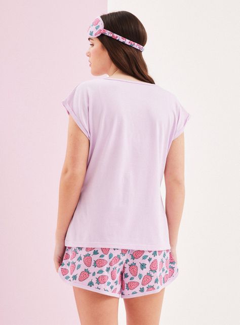 Pijama Estampado Antifaz de Regalo en Caja-1
