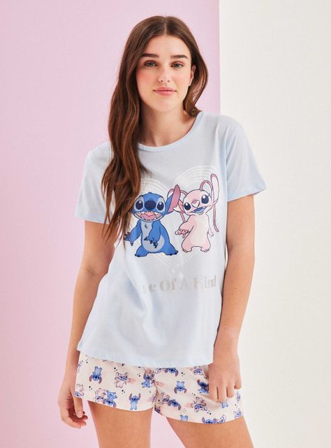 Pijama Disney Stitch y Ángel en Caja-0