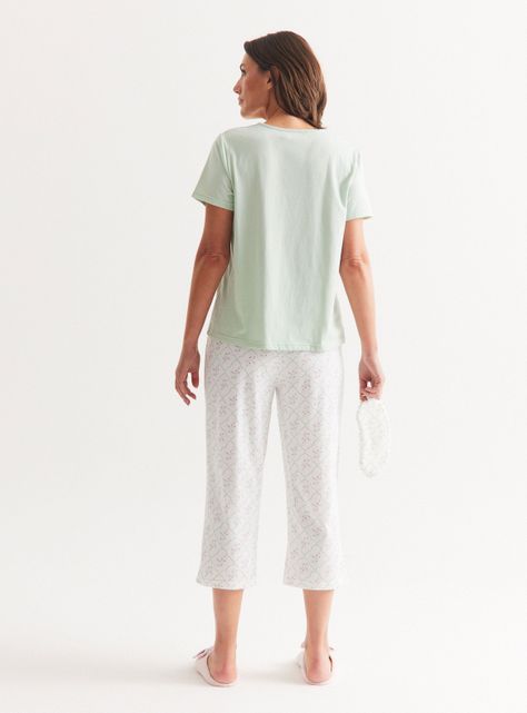 Pijama Corto Pantalón Estampado-5