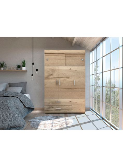 Clóset Z120 5 Puertas Beige-4