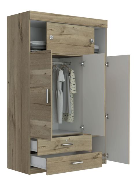 Clóset Z120 5 Puertas Beige-2