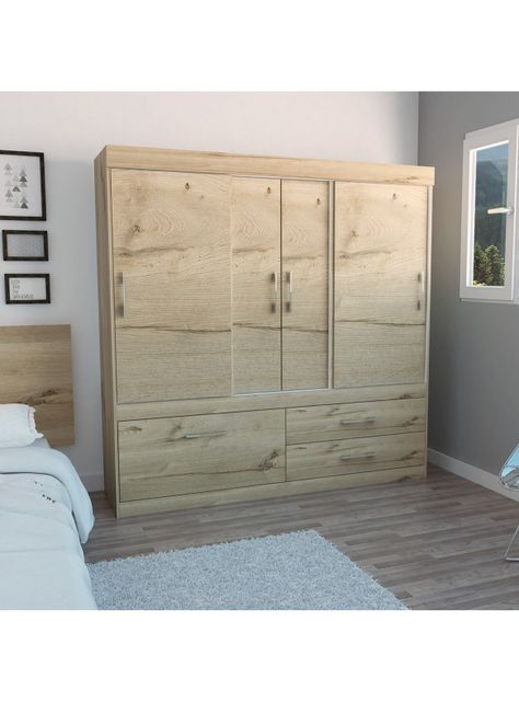 Clóset Allegro 4 Puertas Beige-2
