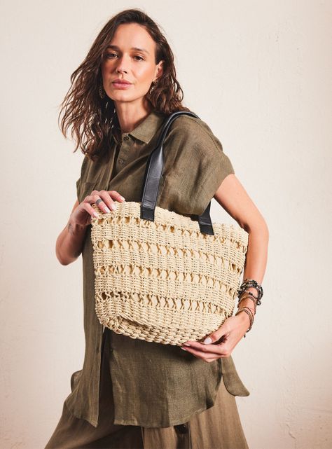 Bolso de Playa Tejido Raffia-0