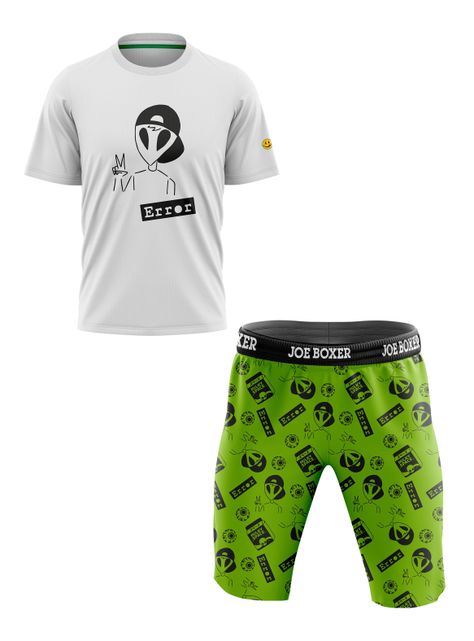 Pijama Corto Print Error-0