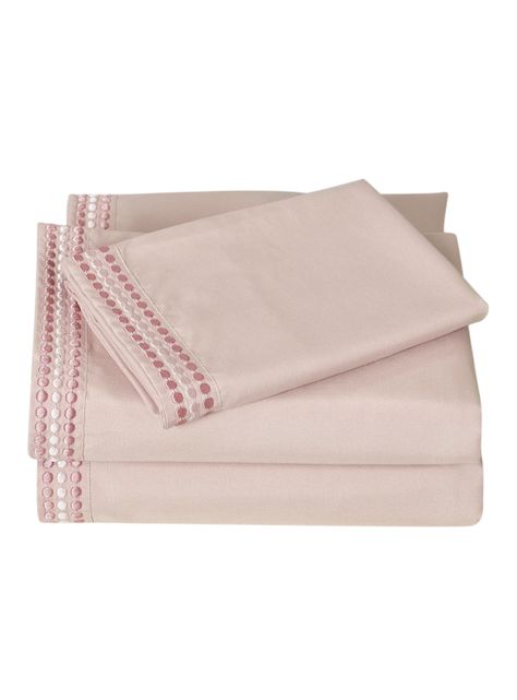 Juego de Sábanas Bordada Rosa 1.5 Plazas-2