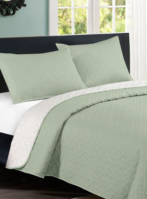 Quilt Bicolor King Olivo-1