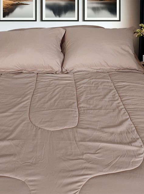 Plumón Sherpa Liso 2 Plazas Taupe-0