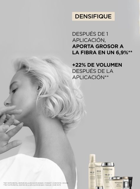 Cura Activadora Espesante Hombre Cabello Fino Cure Homme Densifique 30x6ml-3