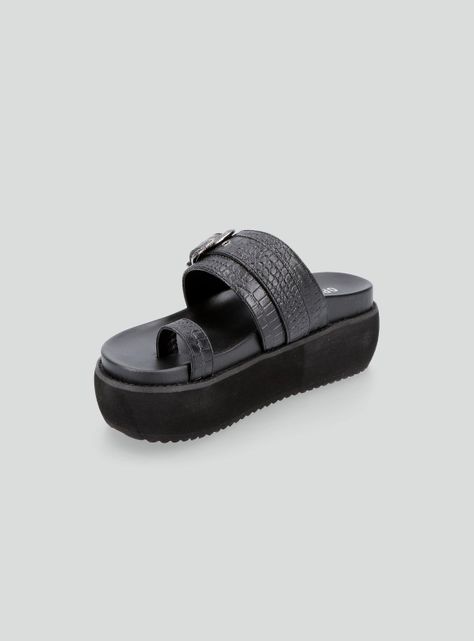 Sandalia Plataforma Hebilla Western Mujer-2