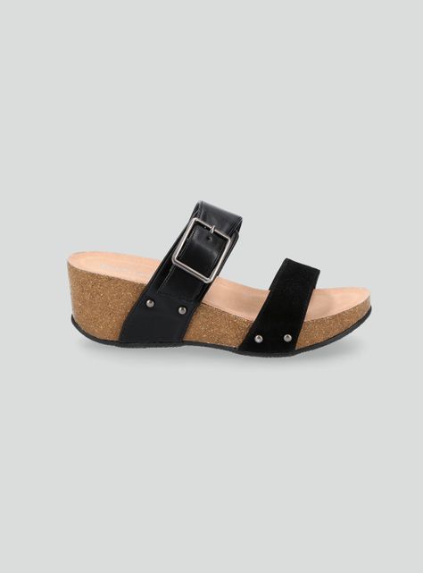 Sandalia Plataforma Hebilla Decorativa Mujer-1