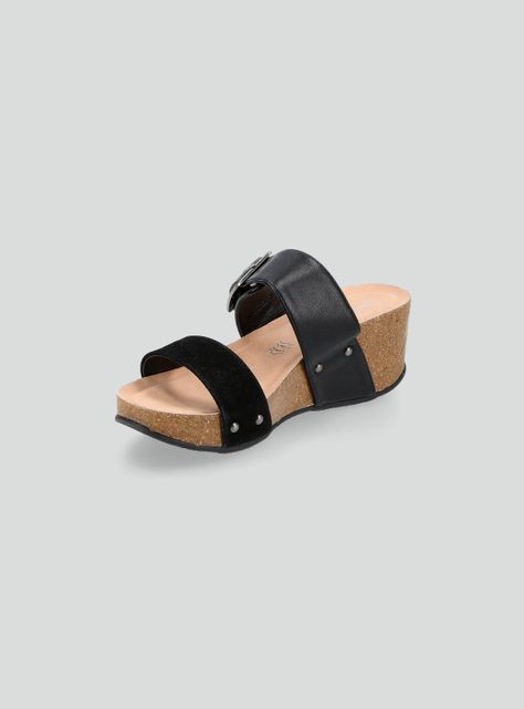 Sandalia Plataforma Hebilla Decorativa Mujer-2