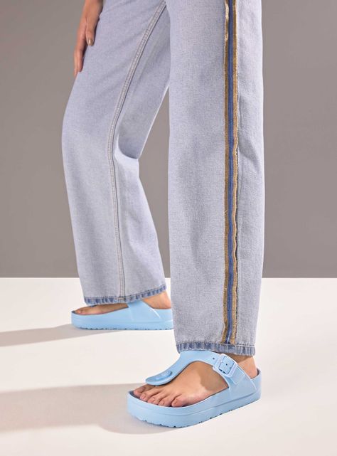 Sandalia Goma  T-Toe Plataforma Mujer-0