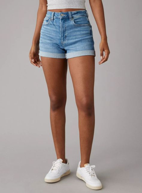 Shorts Mom Denim Stretch-0