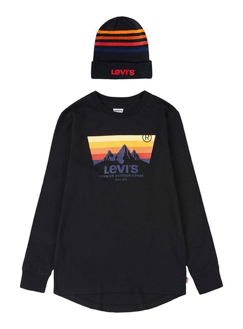 Polera Niño ML con Gorro-0