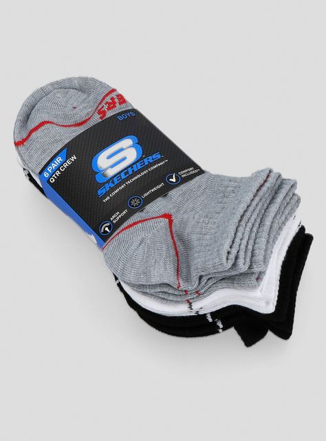 Calcetines Boys Non Terry Qtr Crew 7-8.5-2