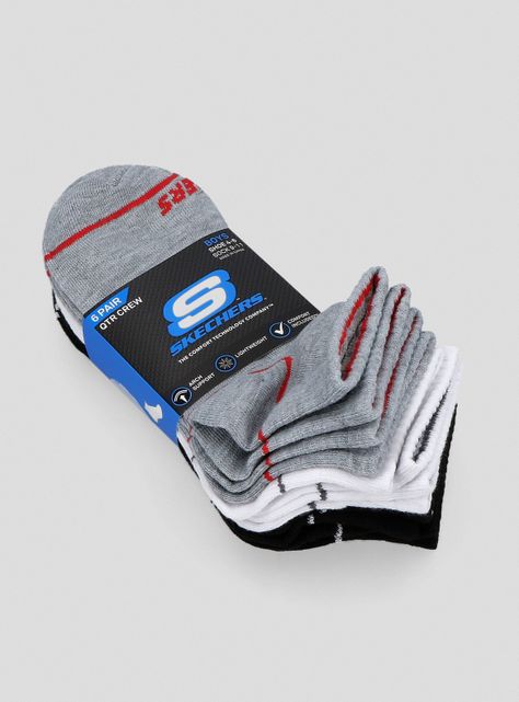 Calcetines Boys Non Terry Qtr Crew 9-11-2