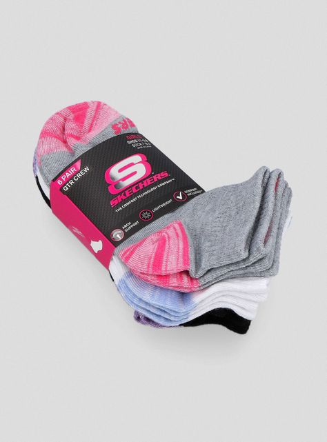 Calcetines Girls Non Terry Qtr Crew 7-8.5-2