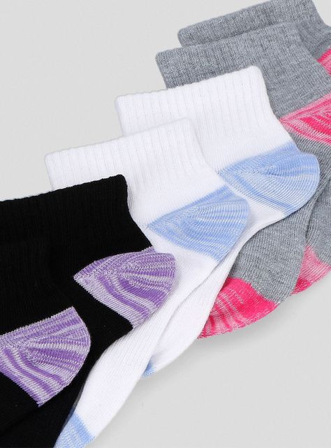 Calcetines Girls Non Terry Qtr Crew 7-8.5-1