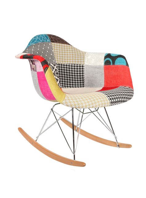 Silla Mecedora Eames Patchwork-0