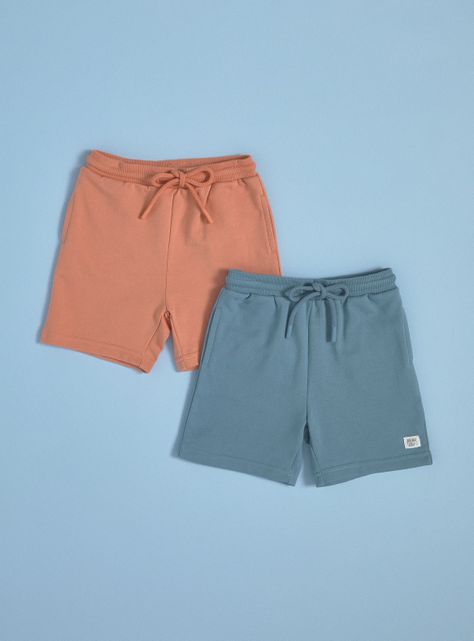 Short Bipack con Cordón Ajustable y Colores Sólidos-0