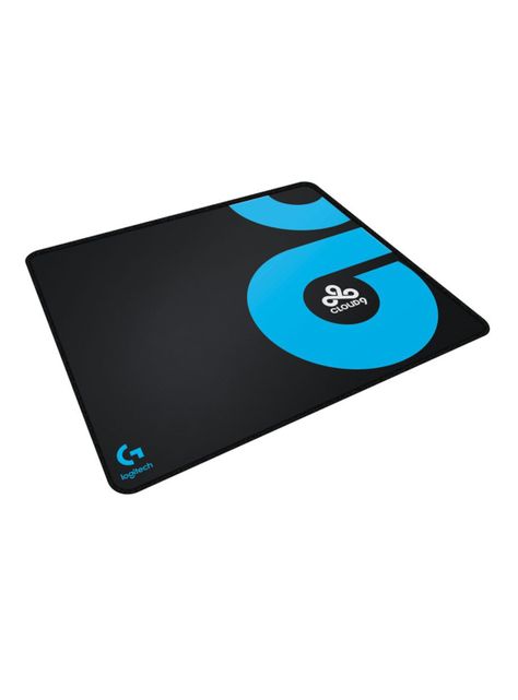 Mouse Pad Negro y Celeste-1
