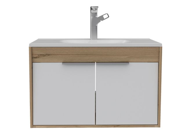 Mueble Lavamanos Carter Flotante Duna Blanco 2P 80 cm-0