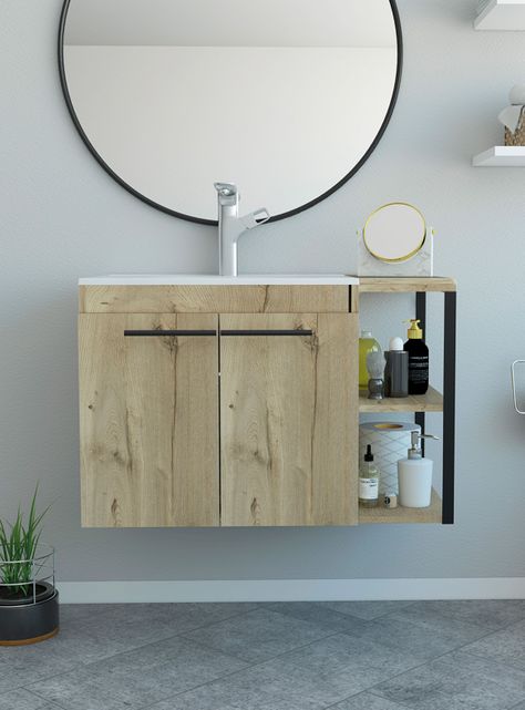 Mueble Lavamanos Khari 80 cm Flotante Duna TuHome-0