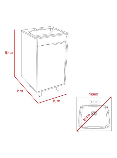 Mueble Lavamanos Carter Duna Blanco-1